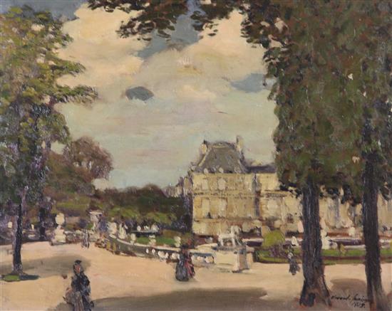 Alexander Jamieson (1873-1937) Sketch 9th Palace of Luxembourg from the Luxembourg gardens, 11 x 13.5in.